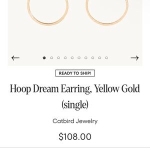 Catbird Hoop Dream Earrings (pair)